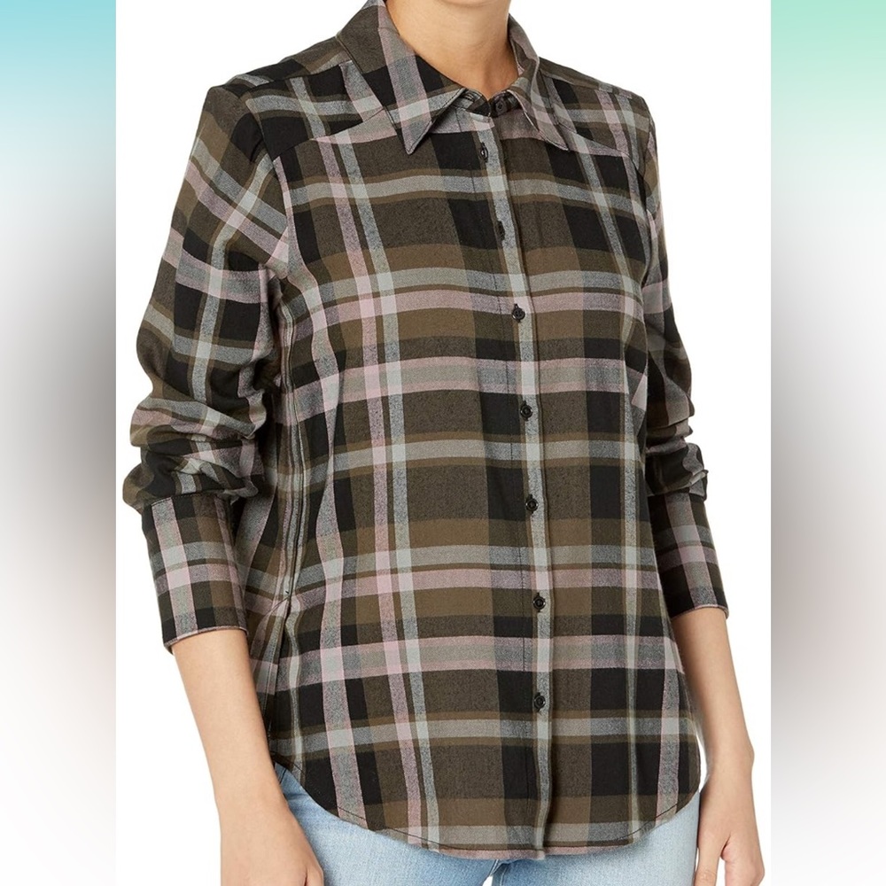 PAIGE | FLANNEL | Women's Davlyn Plaid Button Up Shirt | XS